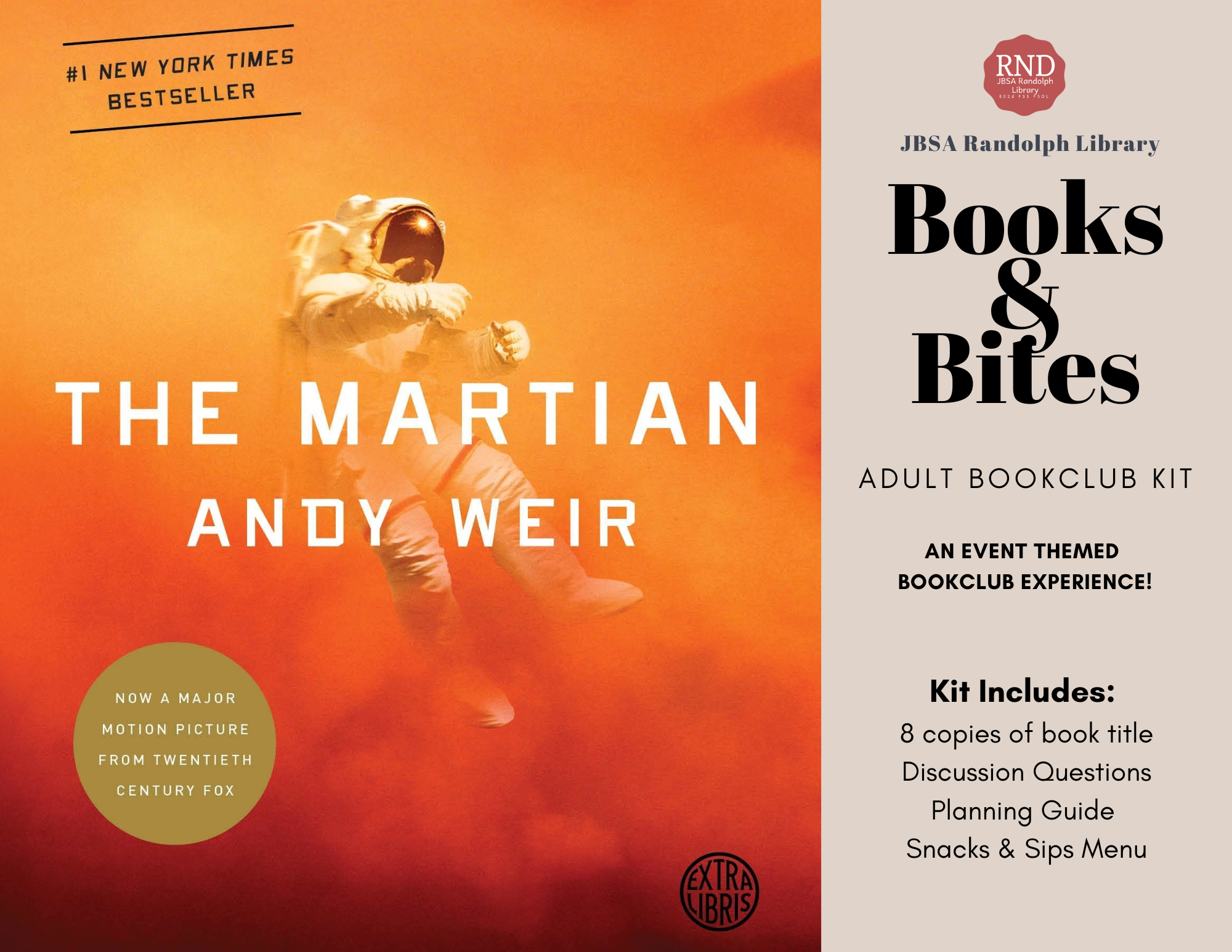 RND - BOOKS &amp; BITES - THE MARTIAN ANDY WEIR