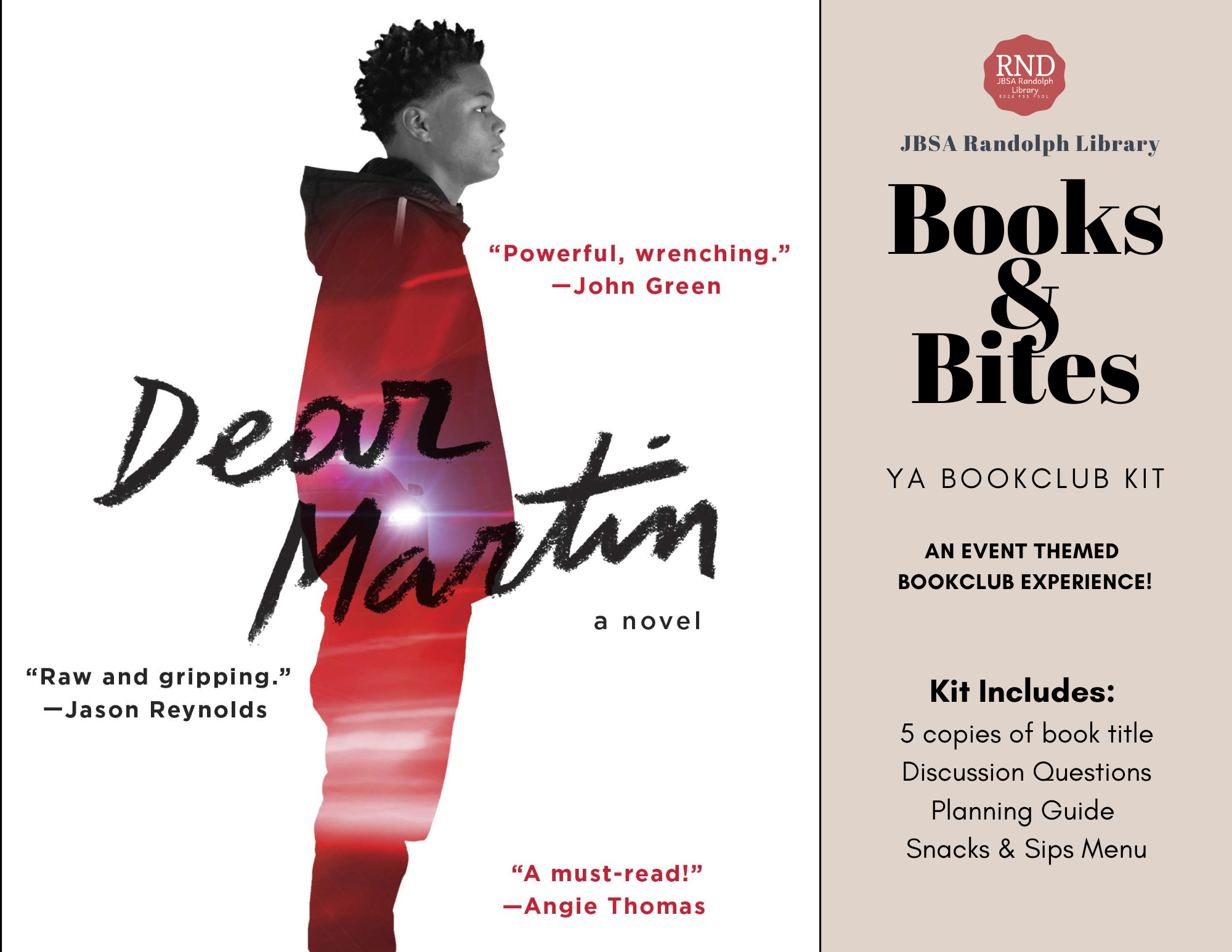 RND - BOOKS &amp; BITES - DEAR MARTIN