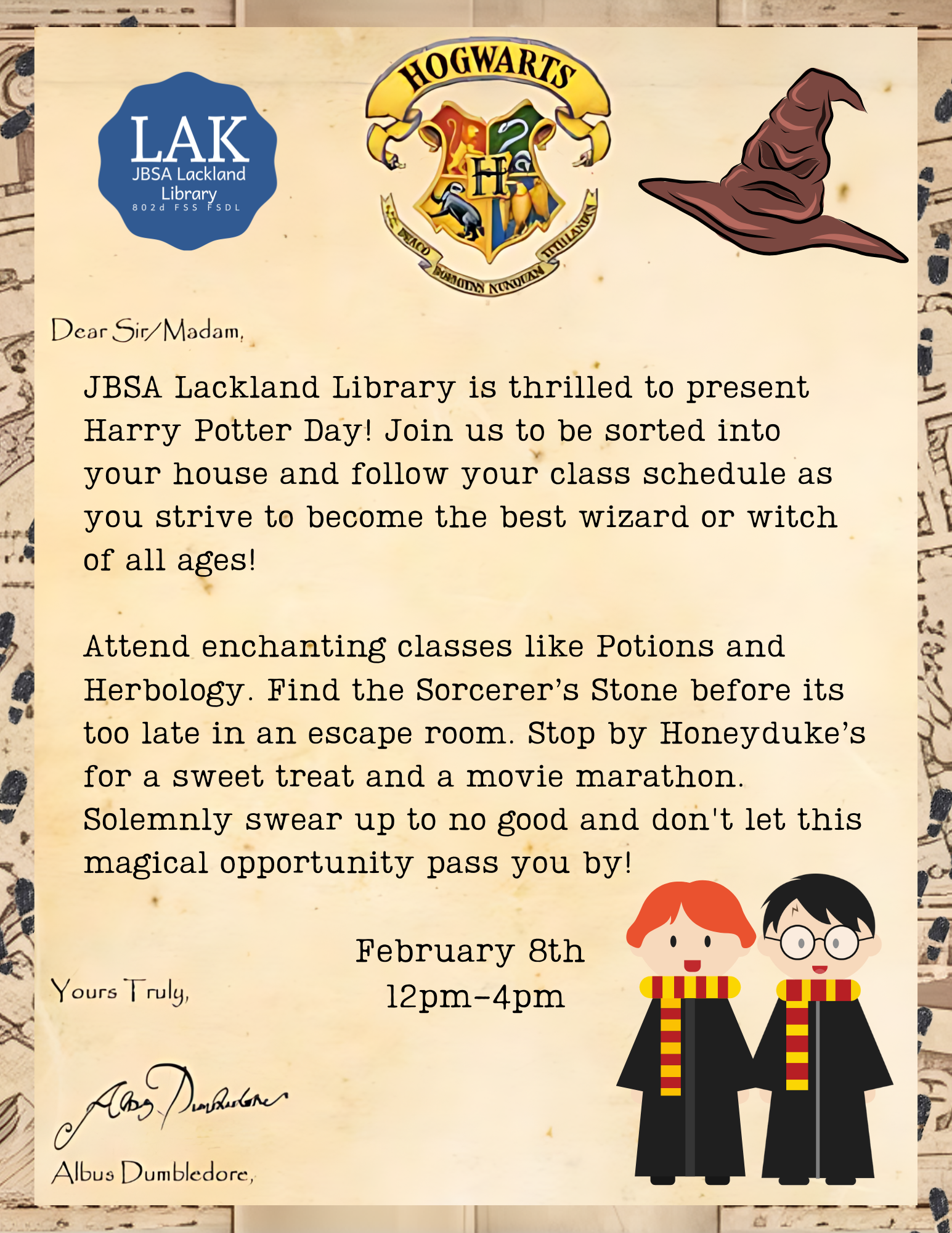 Harry Potter LAK Library Flyer